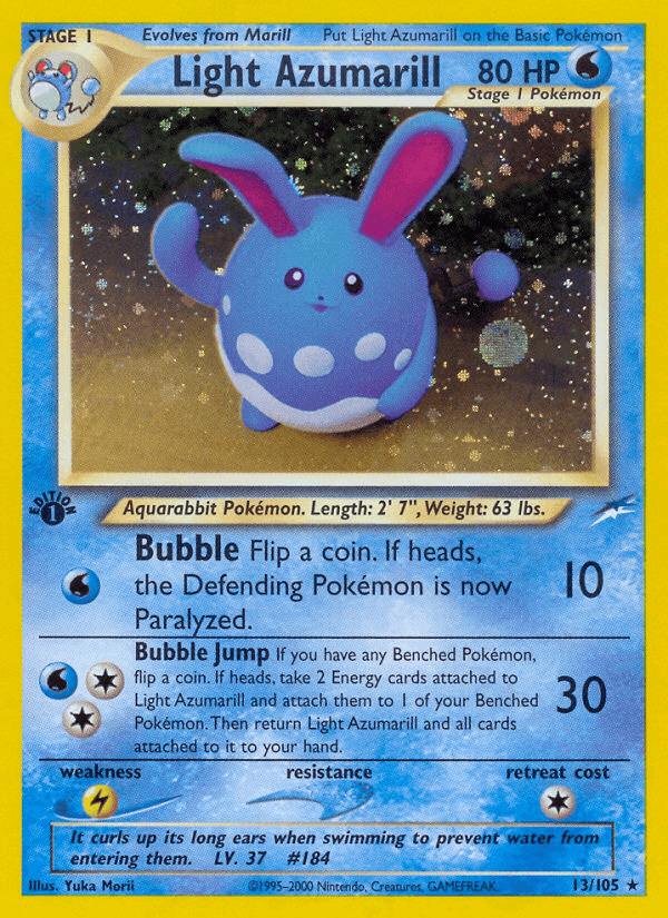 Light Azumarill Pokémon card