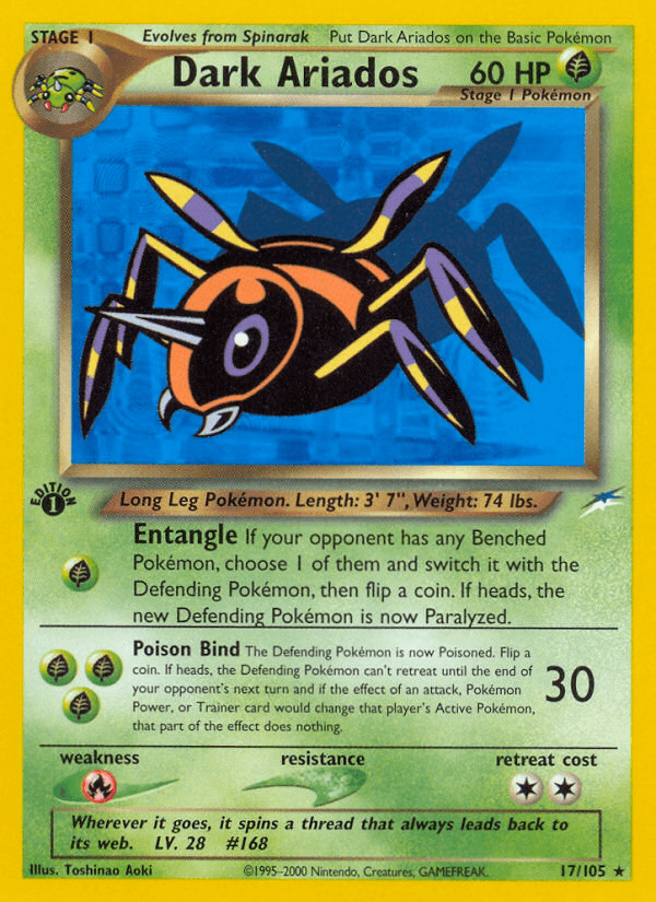 Dark Ariados Pokémon card