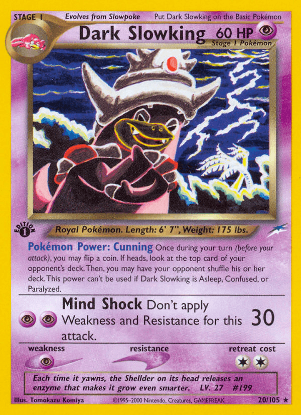 Dark Slowking Pokémon card
