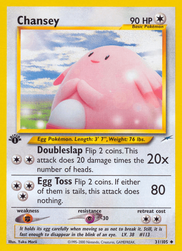 Chansey Pokémon card