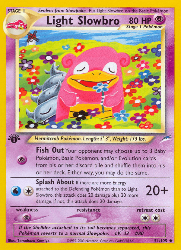 Light Slowbro Pokémon card