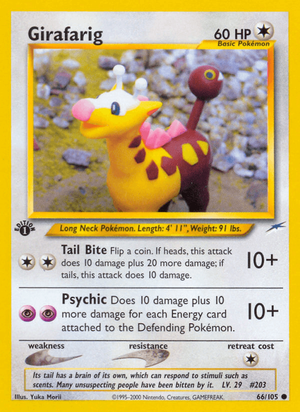 Girafarig Pokémon card