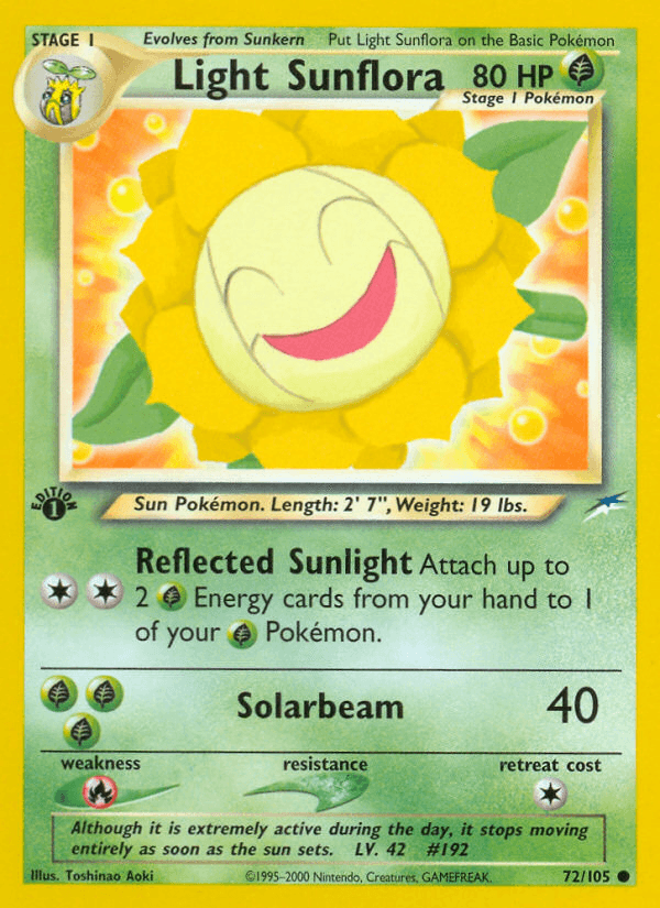 Light Sunflora Pokémon card