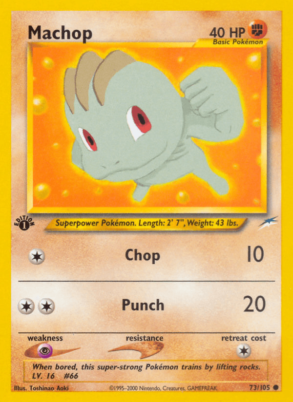 Machop Pokémon card