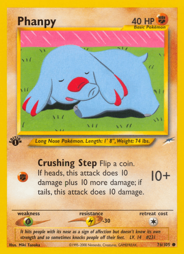 Phanpy Pokémon card