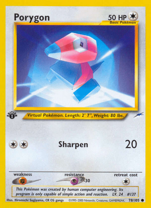 Porygon Pokémon card