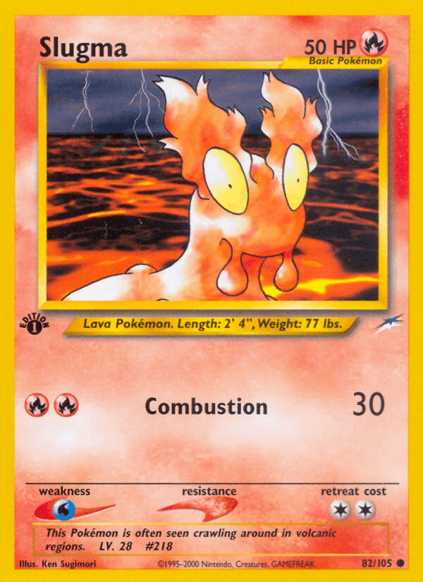 Slugma Pokémon card