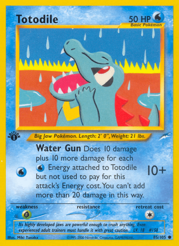Totodile Pokémon card
