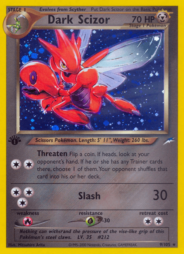 Dark Scizor from Neo Destiny