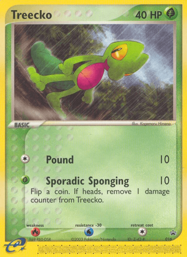 Treecko Pokémon card