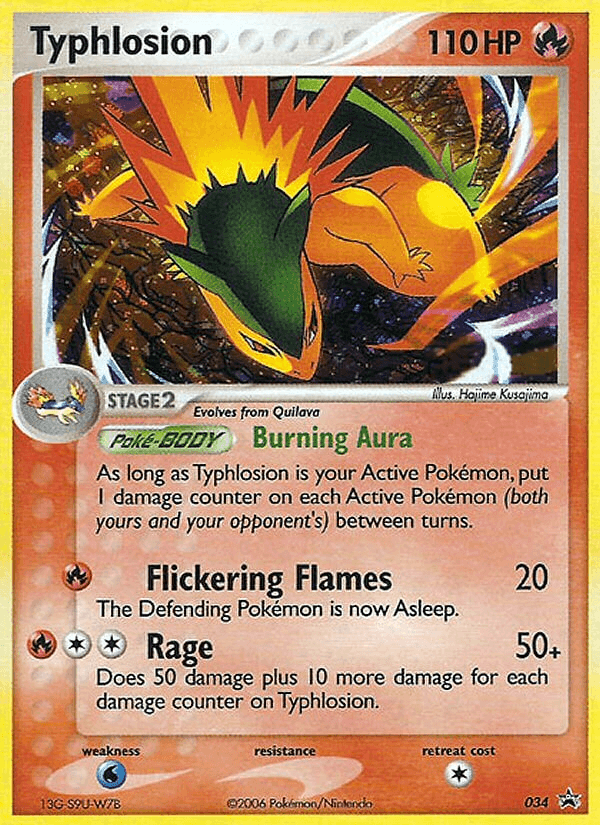 Typhlosion Pokémon card