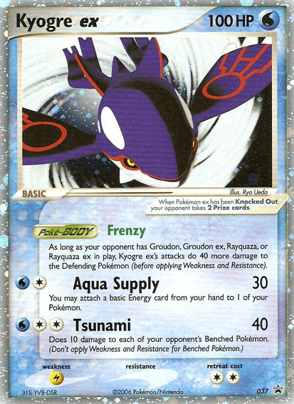 Kyogre ex from Nintendo Black Star Promos