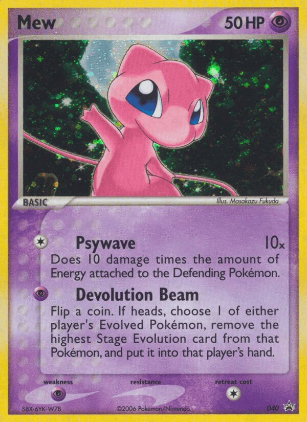 Mew from Nintendo Black Star Promos