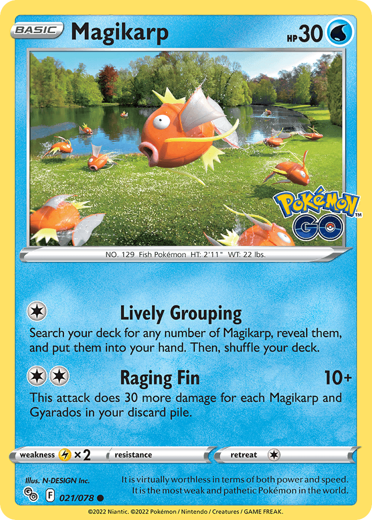 Magikarp Pokémon card