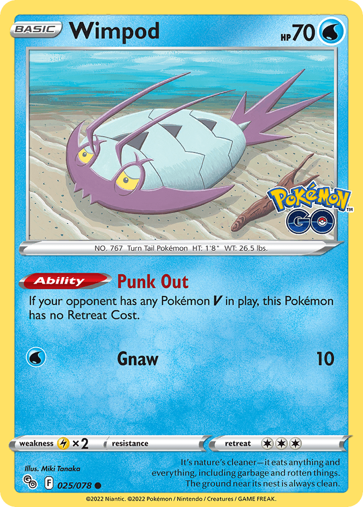 Wimpod Pokémon card
