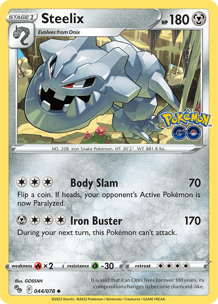 Steelix Pokémon card