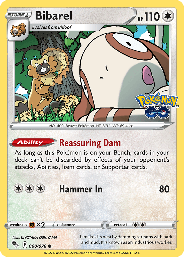 Bibarel Pokémon card