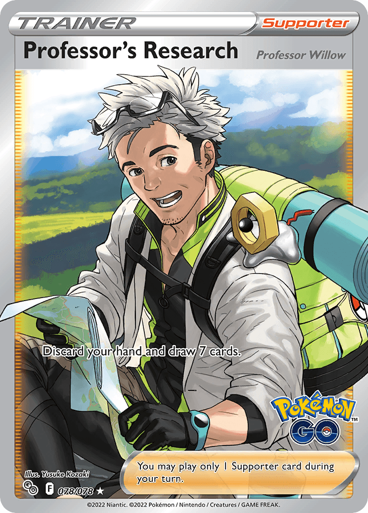 Professor's Research Pokémon card