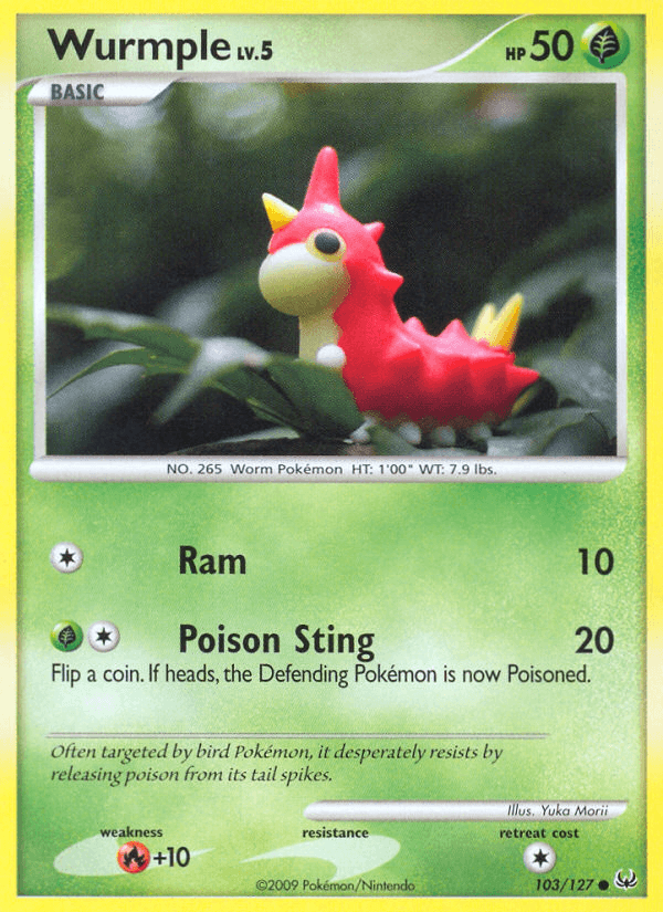 Wurmple Pokémon card