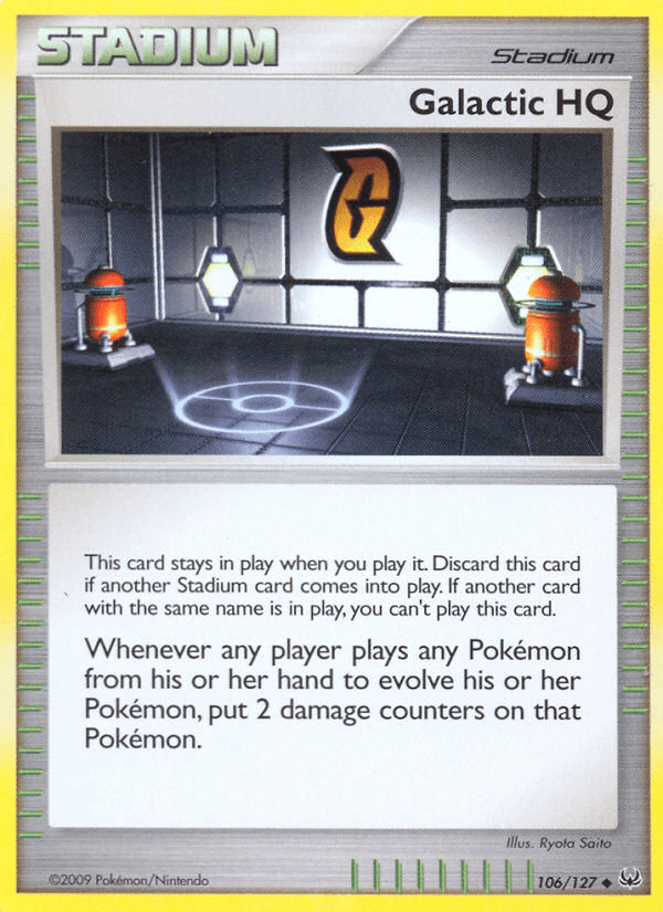 Galactic HQ Pokémon card