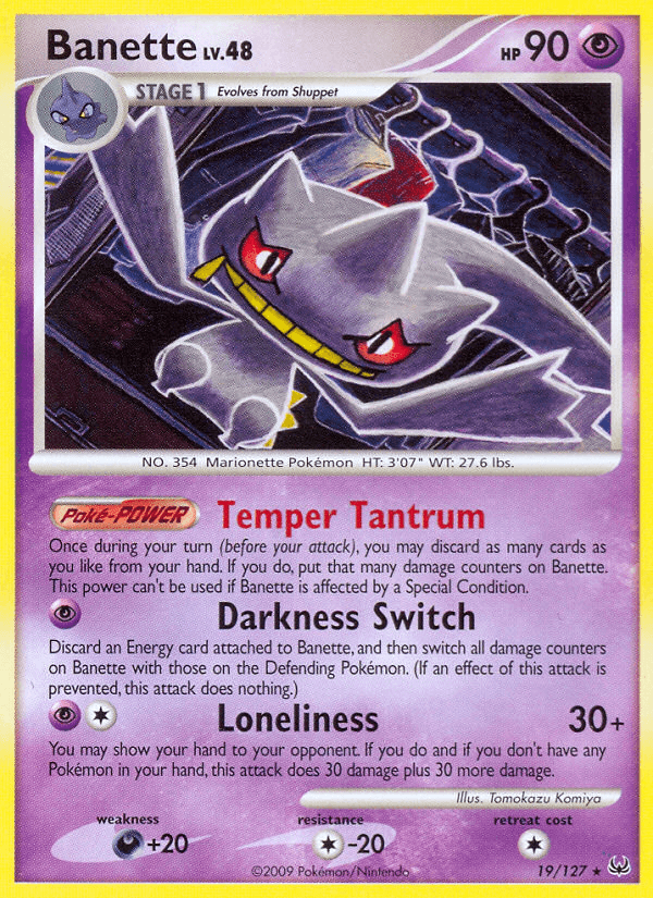 Banette Pokémon card