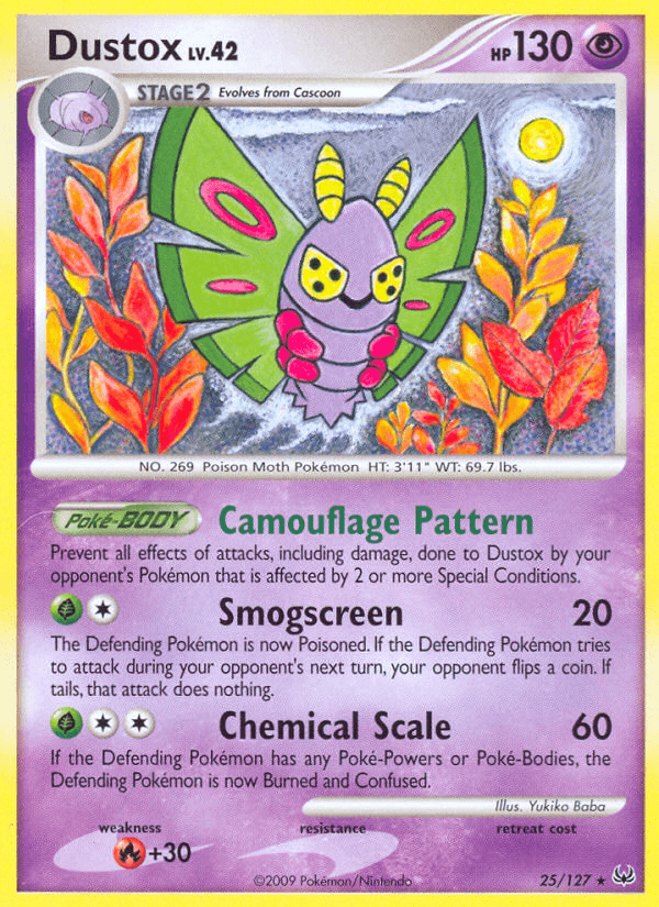 Dustox Pokémon card