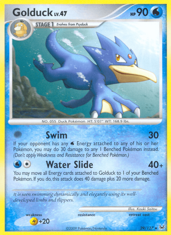 Golduck Pokémon card