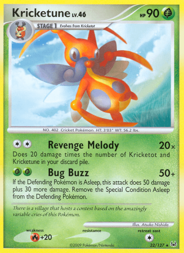 Kricketune Pokémon card