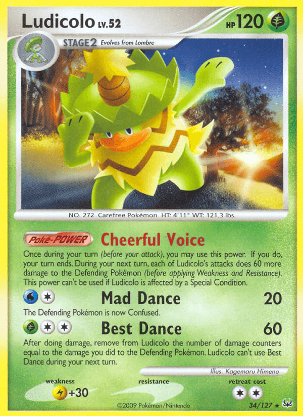 Ludicolo Pokémon card