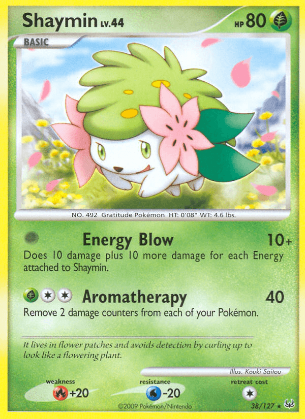 Shaymin Pokémon card