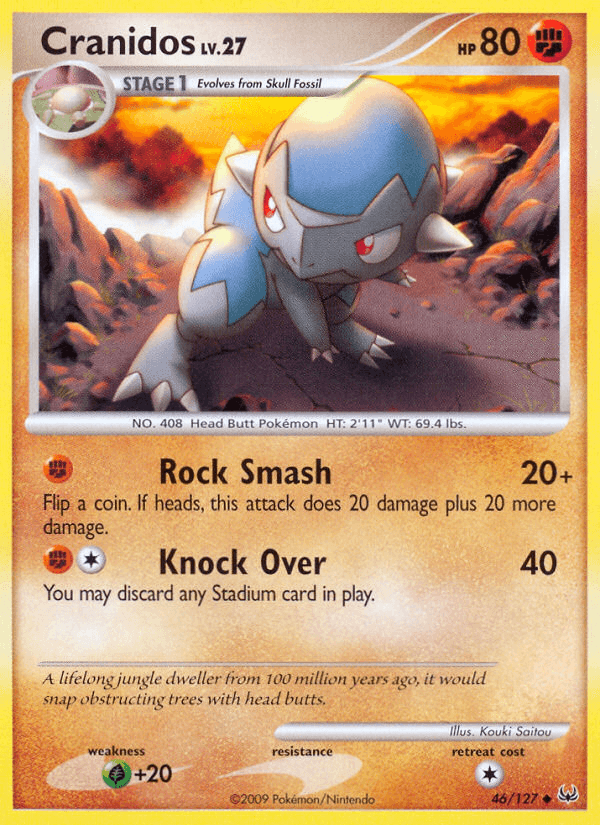 Cranidos Pokémon card