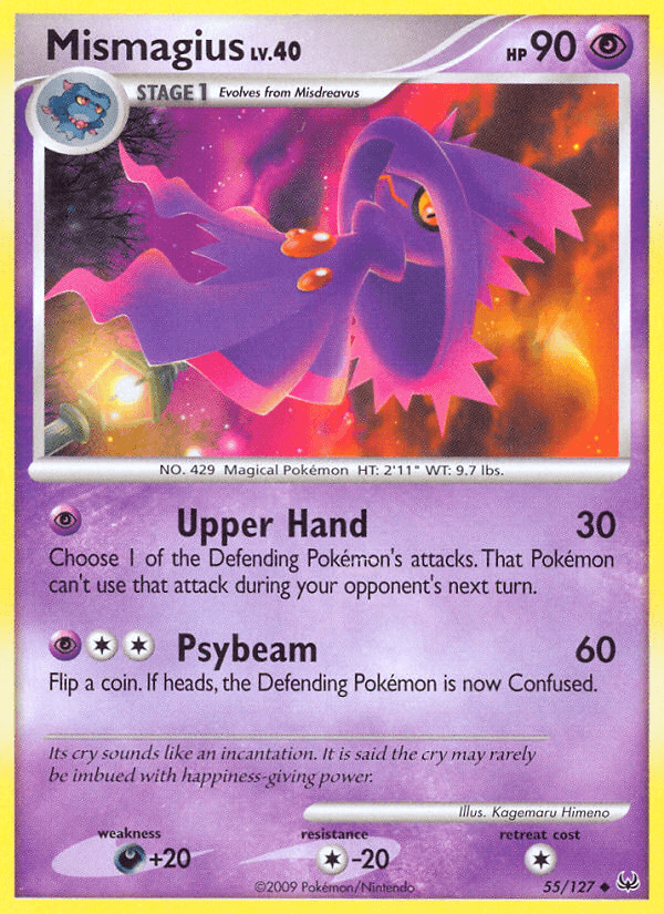 Mismagius Pokémon card