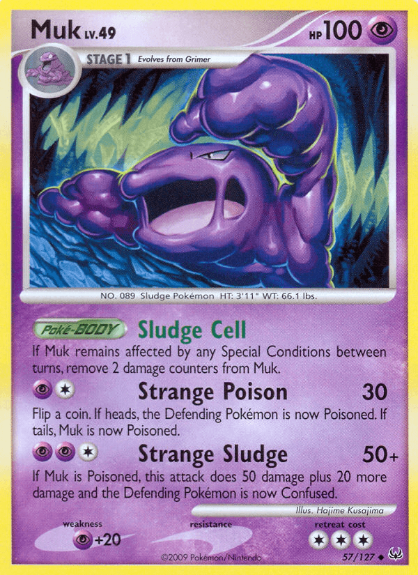 Muk Pokémon card