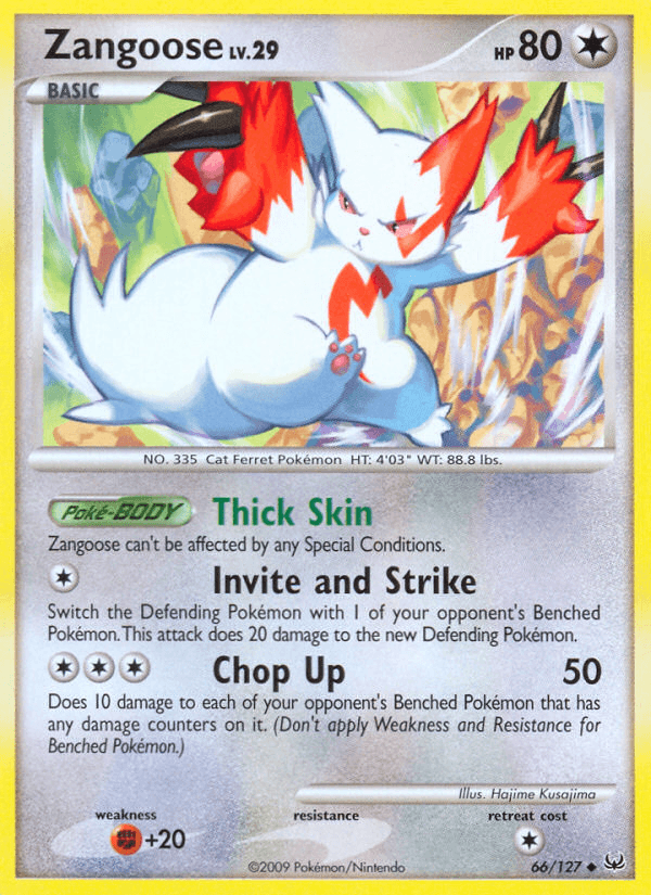 Zangoose Pokémon card