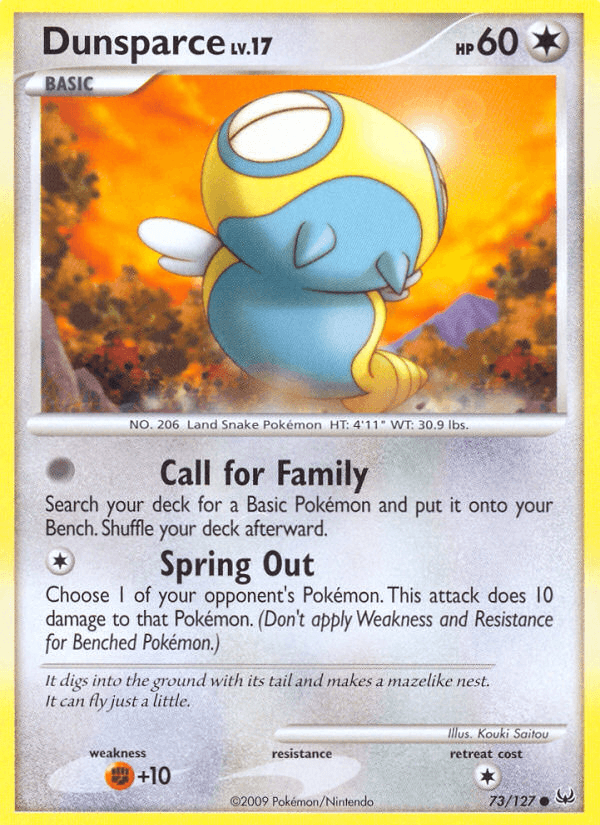 Dunsparce Pokémon card