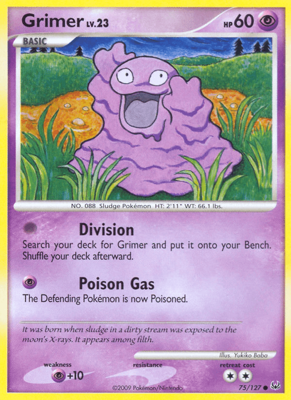 Grimer Pokémon card