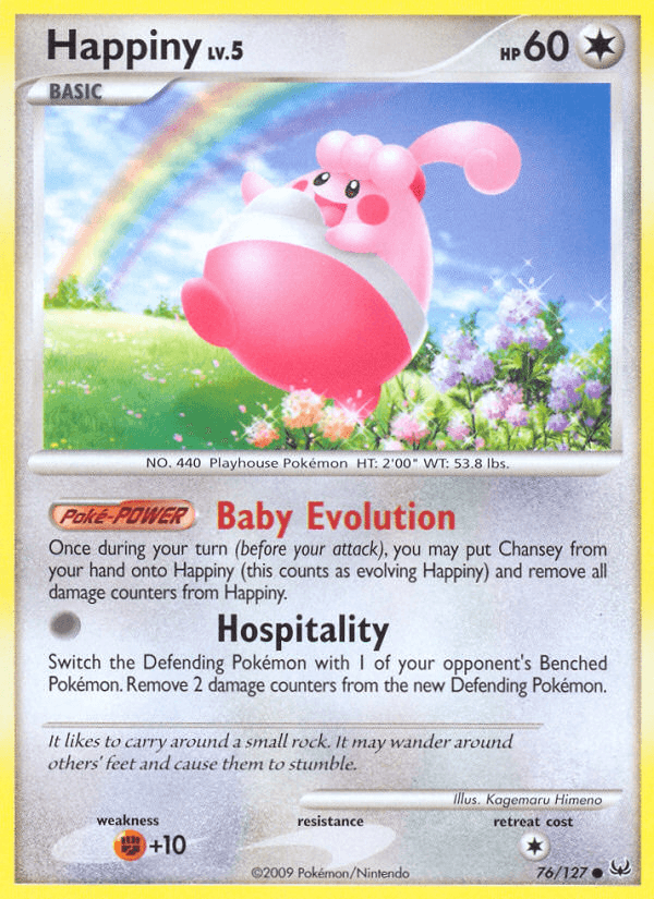 Happiny Pokémon card
