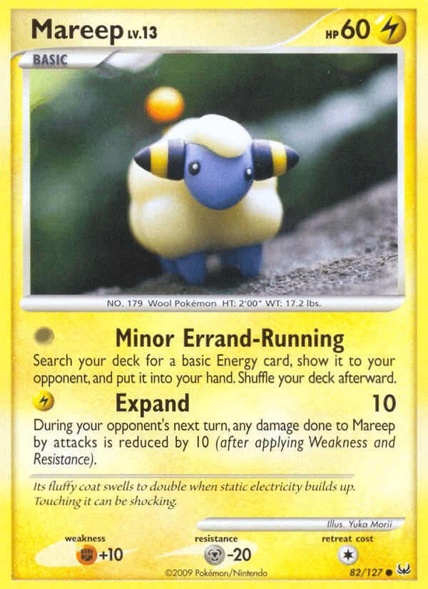 Mareep Pokémon card