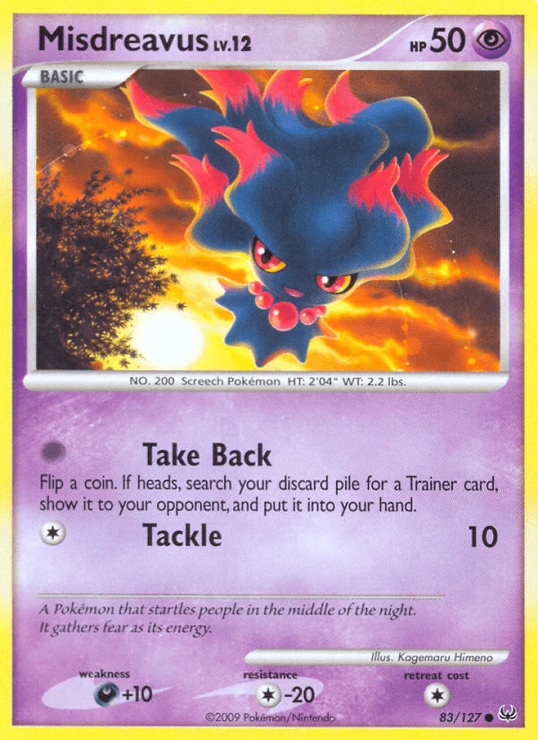 Misdreavus Pokémon card