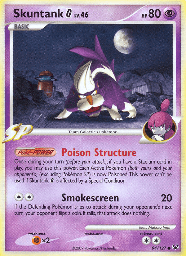 Skuntank G Pokémon card