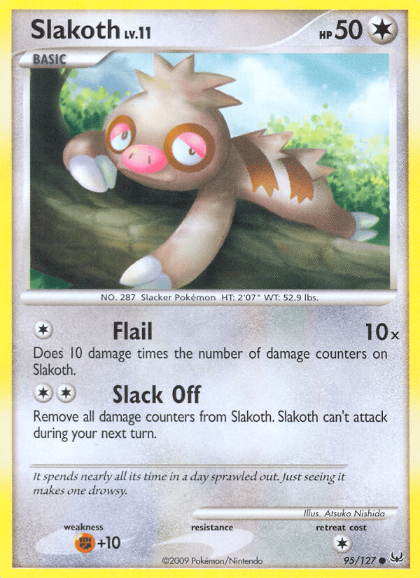 Slakoth Pokémon card