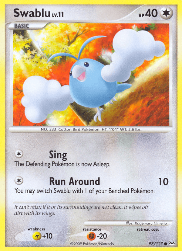 Swablu Pokémon card
