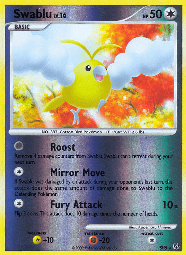 Swablu Pokémon card