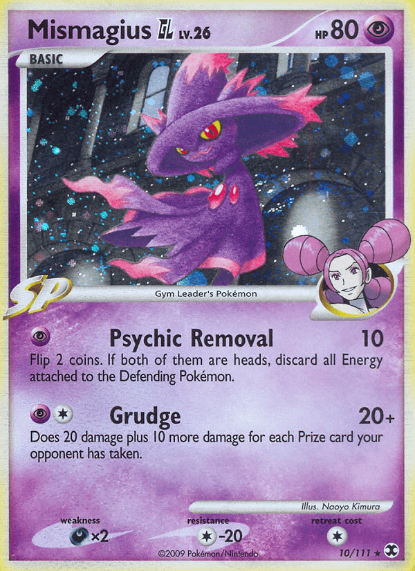 Mismagius GL Pokémon card