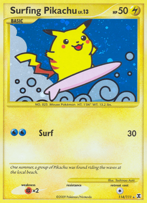 Surfing Pikachu — Rare Secret