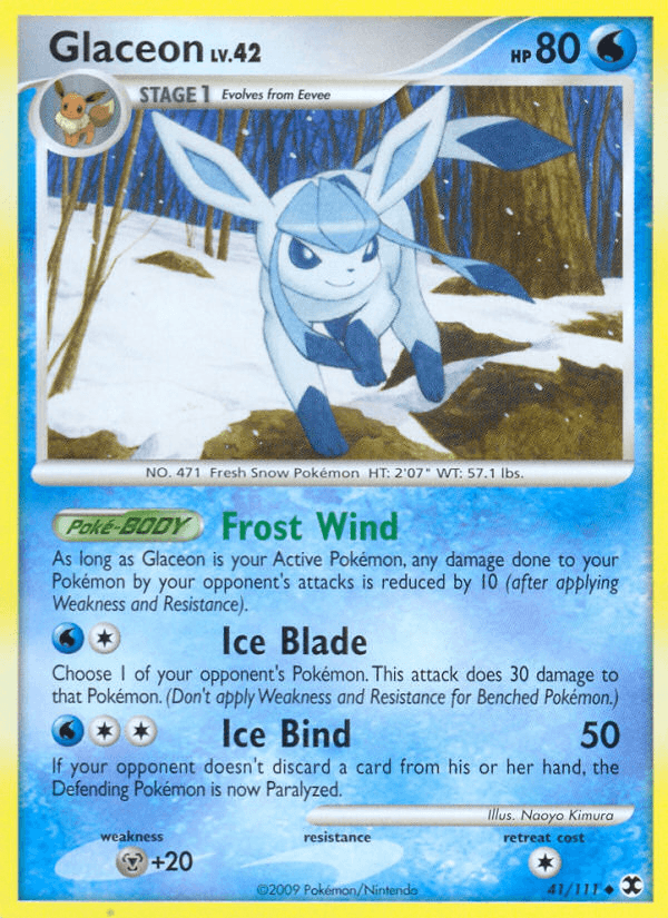 Glaceon Pokémon card