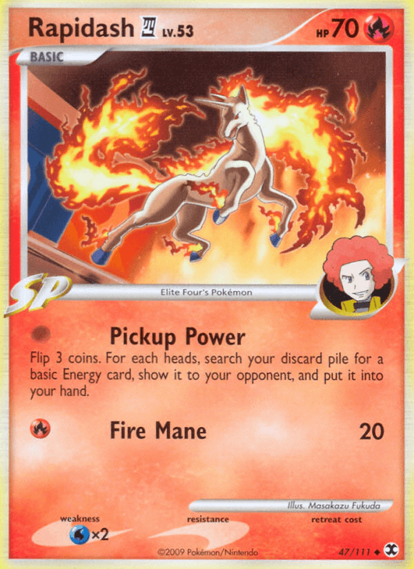 Rapidash E4 Pokémon card