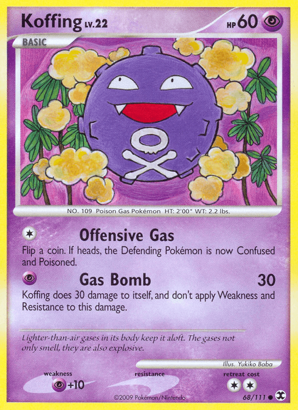Koffing Pokémon card