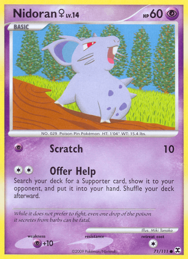 Nidoran ♀ Pokémon card