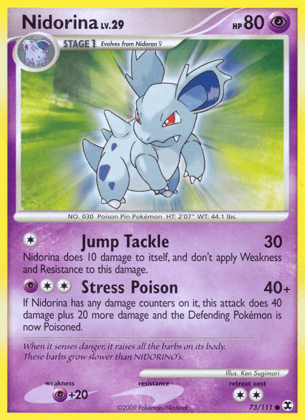 Nidorina Pokémon card